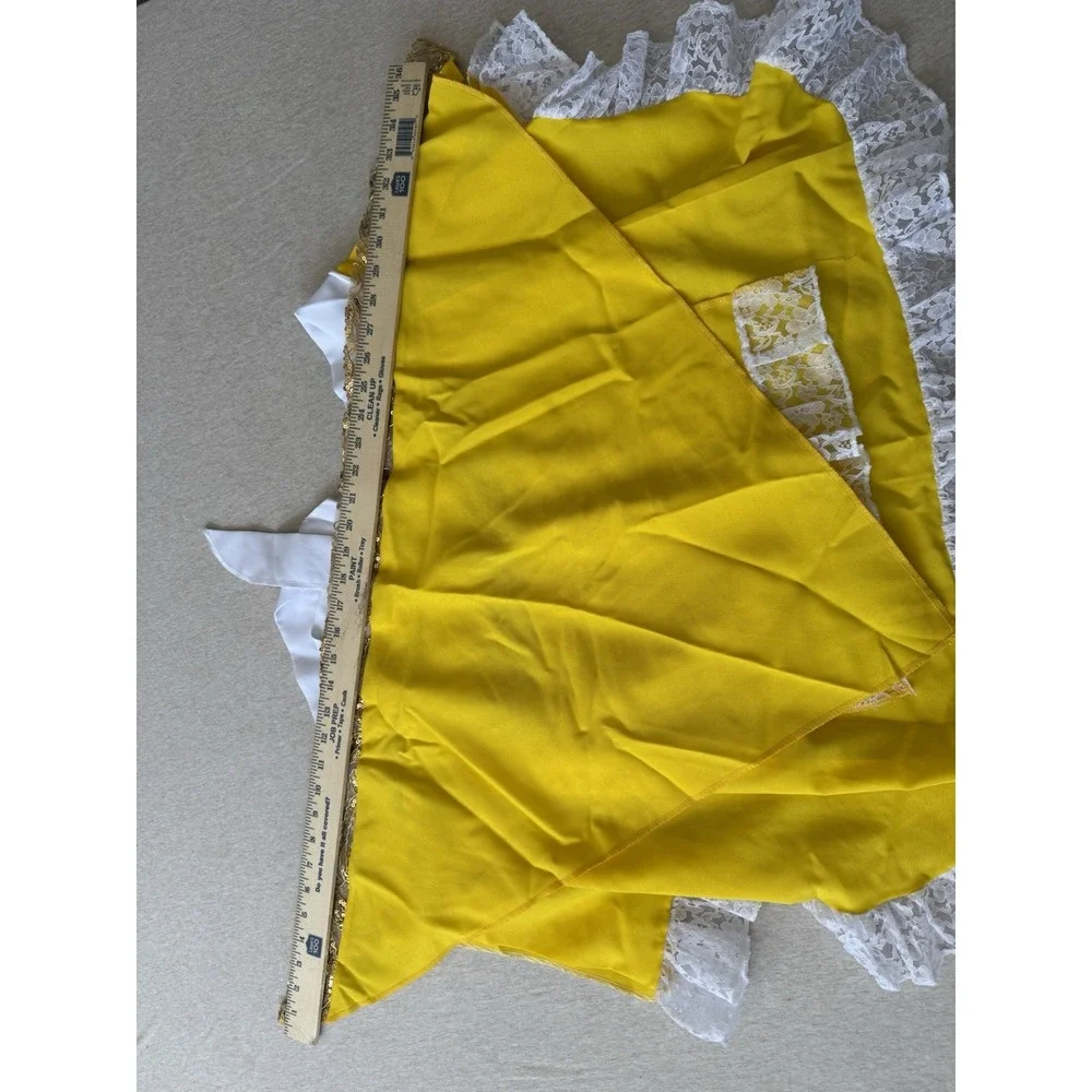 Yellow Apron And Head Scarf
